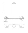 Xotic 2 Vit pendellampa - Ø20 cm, E27, 230V, utan ljuskälla