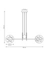 Xotic 4 Vit pendellampa - Ø20 cm, E27, 230V, utan ljuskälla