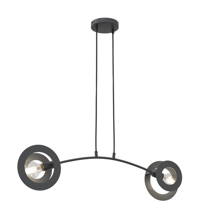 Euforia 2 Svart pendellampa - Ø20 cm, E27, 230V, utan ljuskälla