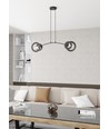 Euforia 2 Svart pendellampa - Ø20 cm, E27, 230V, utan ljuskälla