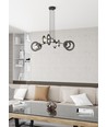 Euforia 4 Svart pendellampa - Ø20 cm, E27, 230V, utan ljuskälla