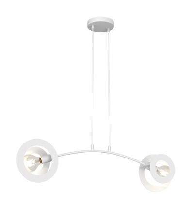 Euforia 2 Vit pendellampa - Ø20 cm, E27, 230V, utan ljuskälla