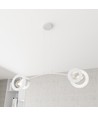 Euforia 2 Vit pendellampa - Ø20 cm, E27, 230V, utan ljuskälla