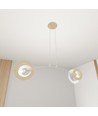 Skiva 2 Vit pendellampa - Ø20 cm, E27, 230V, utan ljuskälla
