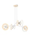 Skiva 4 Vit pendellampa - Ø20 cm, E27, 230V, utan ljuskälla