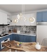 Skiva 4 Vit pendellampa - Ø20 cm, E27, 230V, utan ljuskälla