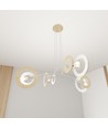 Skiva 4 Vit pendellampa - Ø20 cm, E27, 230V, utan ljuskälla
