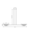 Saber 2 Svart pendellampa - Ø26 cm, E27, 230V, utan ljuskälla
