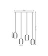 Verdi 4 Svart/Grafit pendellampa - Ø15 cm, E27, 230V, utan ljuskälla
