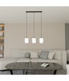 Verdi 3 Svart/Opal pendellampa - Ø15 cm, E27, 230V, utan ljuskälla