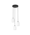 Verdi 3 Svart Prem Opal pendellampa - Ø15 cm, E27, 230V, utan ljuskälla.
