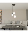 Verdi 3 Svart Prem Opal pendellampa - Ø15 cm, E27, 230V, utan ljuskälla.