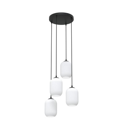 Verdi 4 Svart Prem Opal pendellampa - Ø15 cm, E27, 230V, utan ljuskälla