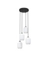 Verdi 4 Svart Prem Opal pendellampa - Ø15 cm, E27, 230V, utan ljuskälla