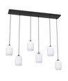 Verdi 6 Svart/Opal pendellampa - Ø15 cm, E27, 230V, utan ljuskälla