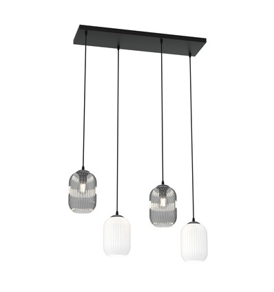 Verdi 4 Svart Mix pendellampa - Ø15 cm, E27, 230V, utan ljuskälla