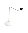 Origo 1 Svart/Opal pendellampa - Ø30 cm, E27, 230V, utan ljuskälla
