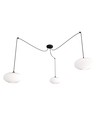 Origo 3 Svart/Opal pendellampa - Ø30 cm, E27, 230V, utan ljuskälla