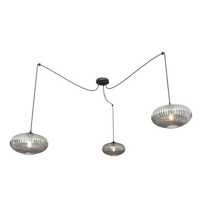 Origo 3 Svart/Grafit pendellampa - Ø30 cm, E27, 230V, utan ljuskälla