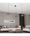 Origo 3 Svart/Grafit pendellampa - Ø30 cm, E27, 230V, utan ljuskälla