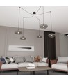 Origo 5 Svart/Grafit pendellampa - Ø30 cm, E27, 230V, utan ljuskälla