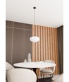 Coco 1 Svart/Opal pendellampa - Ø30 cm, E27, 230V, utan ljuskälla