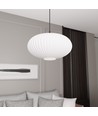 Coco 1 Svart/Opal pendellampa - Ø30 cm, E27, 230V, utan ljuskälla