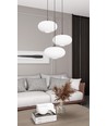 Coco 3 Svart Prem Opal pendellampa - Ø30 cm, E27, 230V, utan ljuskälla