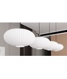 Coco 4 Svart/Opal pendellampa - Ø30 cm, E27, 230V, utan ljuskälla