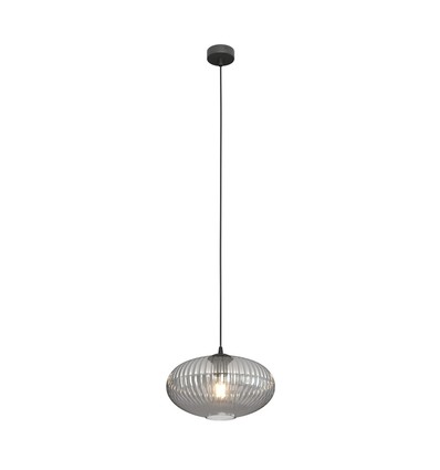 Coco 1 Svart/Grafit pendellampa - Ø30 cm, E27, 230V, utan ljuskälla