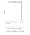 Coco 3 Svart/Grafit pendellampa - Ø30 cm, E27, 230V, utan ljuskälla