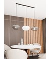 Coco 3 Svart Mix pendellampa - Ø30 cm, E27, 230V, utan ljuskälla
