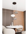 Coco 3 Svart Prem Mix pendellampa - Ø30 cm, E27, 230V, utan ljuskälla