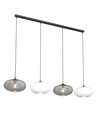 Coco 4 Svart Mix pendellampa - Ø30 cm, E27, 230V, utan ljuskälla