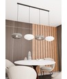 Coco 4 Svart Mix pendellampa - Ø30 cm, E27, 230V, utan ljuskälla