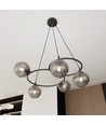 Libra 5 Svart/Grafit pendellampa - Ø15 cm, E14, 230V, utan ljuskälla