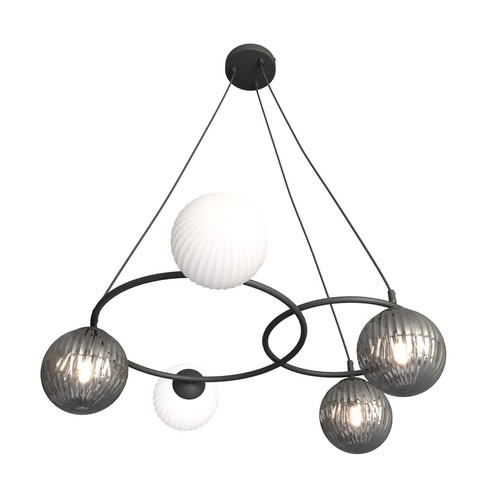 Libra 5 Svart Mix pendellampa - Ø15 cm, E14, 230V, utan ljuskälla
