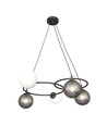 Libra 5 Svart Mix pendellampa - Ø15 cm, E14, 230V, utan ljuskälla