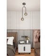 Atria 2 Svart/Grafit pendellampa - Ø15 cm, E14, 230V, utan ljuskälla