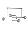 Atria 4 Svart/Grafit pendellampa - Ø15 cm, E14, 230V, utan ljuskälla