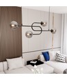 Atria 4 Svart/Grafit pendellampa - Ø15 cm, E14, 230V, utan ljuskälla