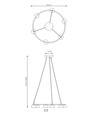 Starlit 6 Svart pendellampa - GX53, 230V, utan ljuskälla