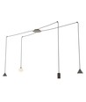 Fuji 4 Svart pendellampa - E14 & GU10 & GX53, 230V, utan ljuskälla