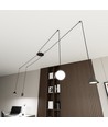 Fuji 4 Svart pendellampa - E14 & GU10 & GX53, 230V, utan ljuskälla