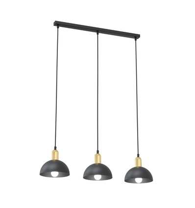 Moto 3 Svart pendellampa - Ø18 cm, E14, 230V, utan ljuskälla
