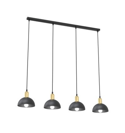 Moto 4 Svart pendellampa - Ø18 cm, E14, 230V, utan ljuskälla