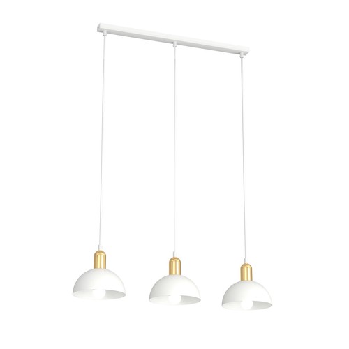 Moto 3 Vit pendellampa - Ø18 cm, E14, 230V, utan ljuskälla