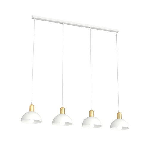 Moto 4 Vit pendellampa - Ø18 cm, E14, 230V, utan ljuskälla