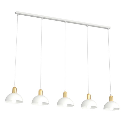 Moto 5 Vit pendellampa - Ø18 cm, E14, 230V, utan ljuskälla