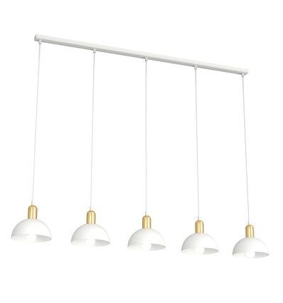 Moto 5 Vit pendellampa - Ø18 cm, E14, 230V, utan ljuskälla